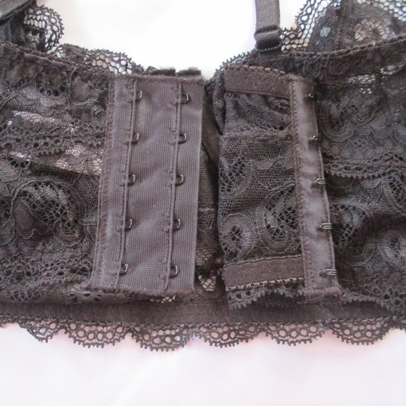 FREDRICK’S/HOLLYWOOD LCE/SATN EMBELLISHED BRA NWT - Picture 4 of 8